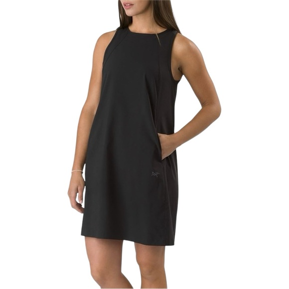Arc'teryx Dresses & Skirts - ARC’TERYX | Black Contenta Shift Dress | UPF Rated 45+ Summer Travel Athletic L